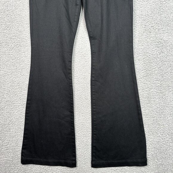 Cabi Jeans Women’s 6 Black Super Flare Pants NWT Licorice Wide Leg Cotton Blend - Picture 4 of 13
